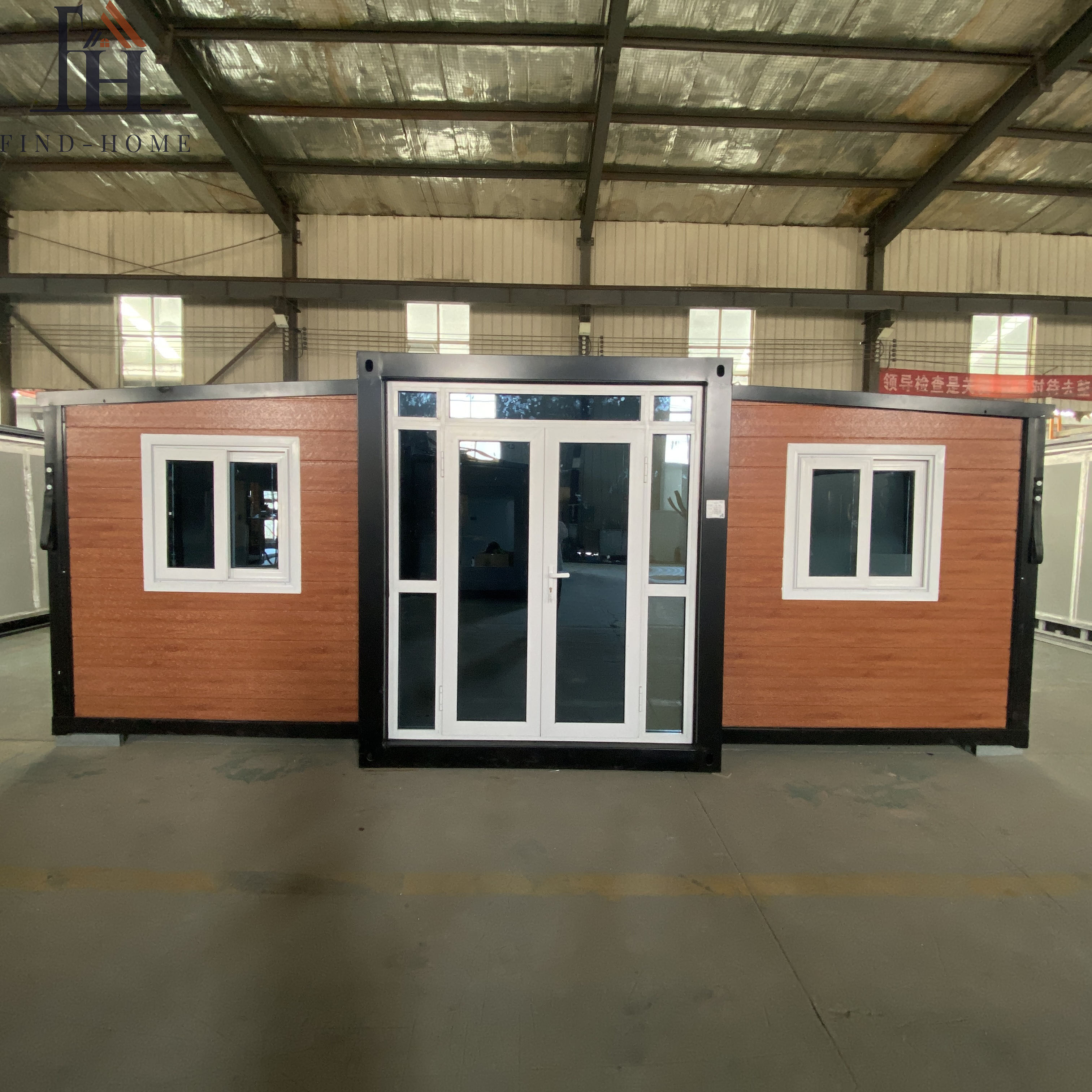 30ft expandable folding house office2 bedroom container prefabricated homes ready to live with bathroom and kitchen
