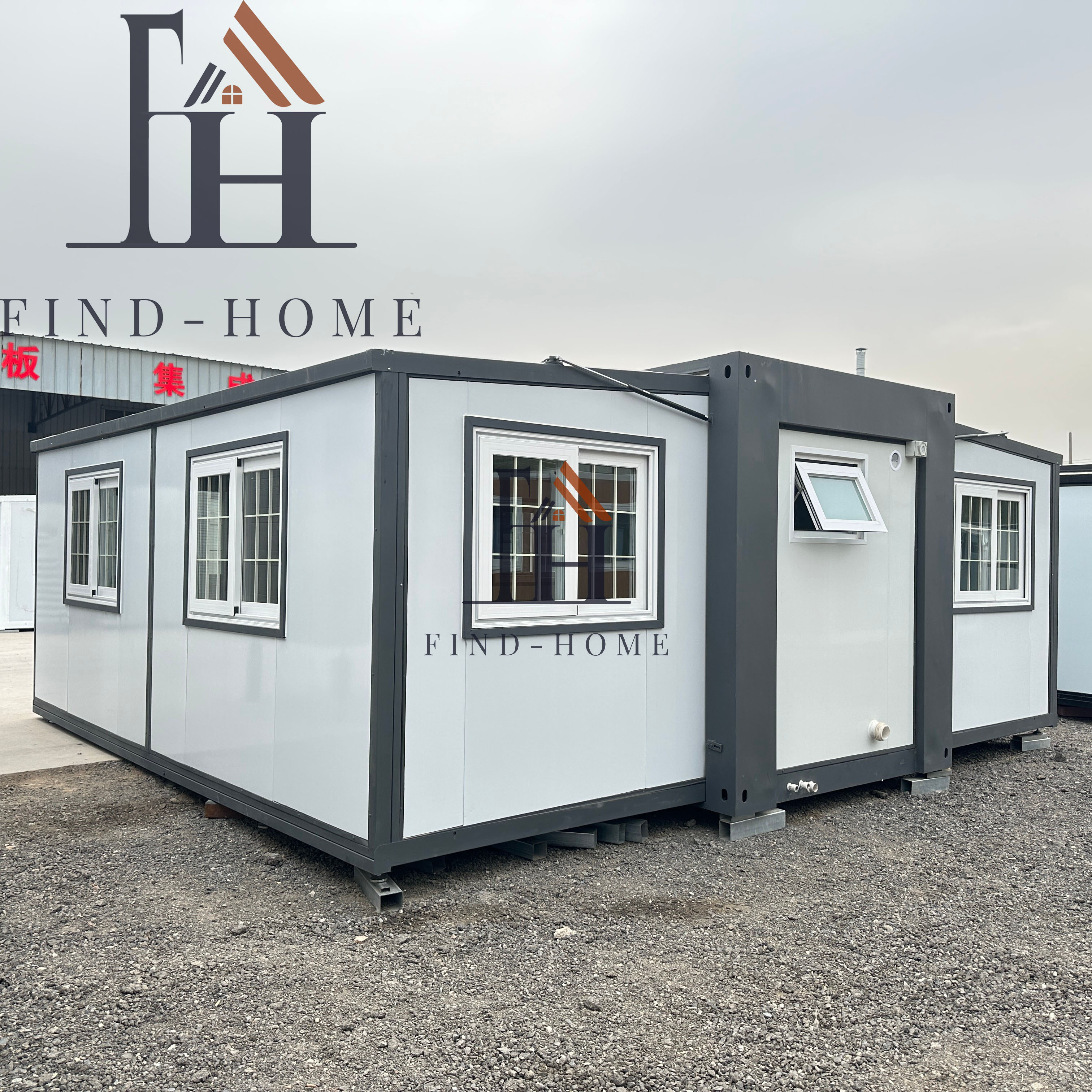 20FTModernContemporary Design  Steel Shipping Container Prefab Houses Expandable for Home Office & Villa Use Prefab Container House