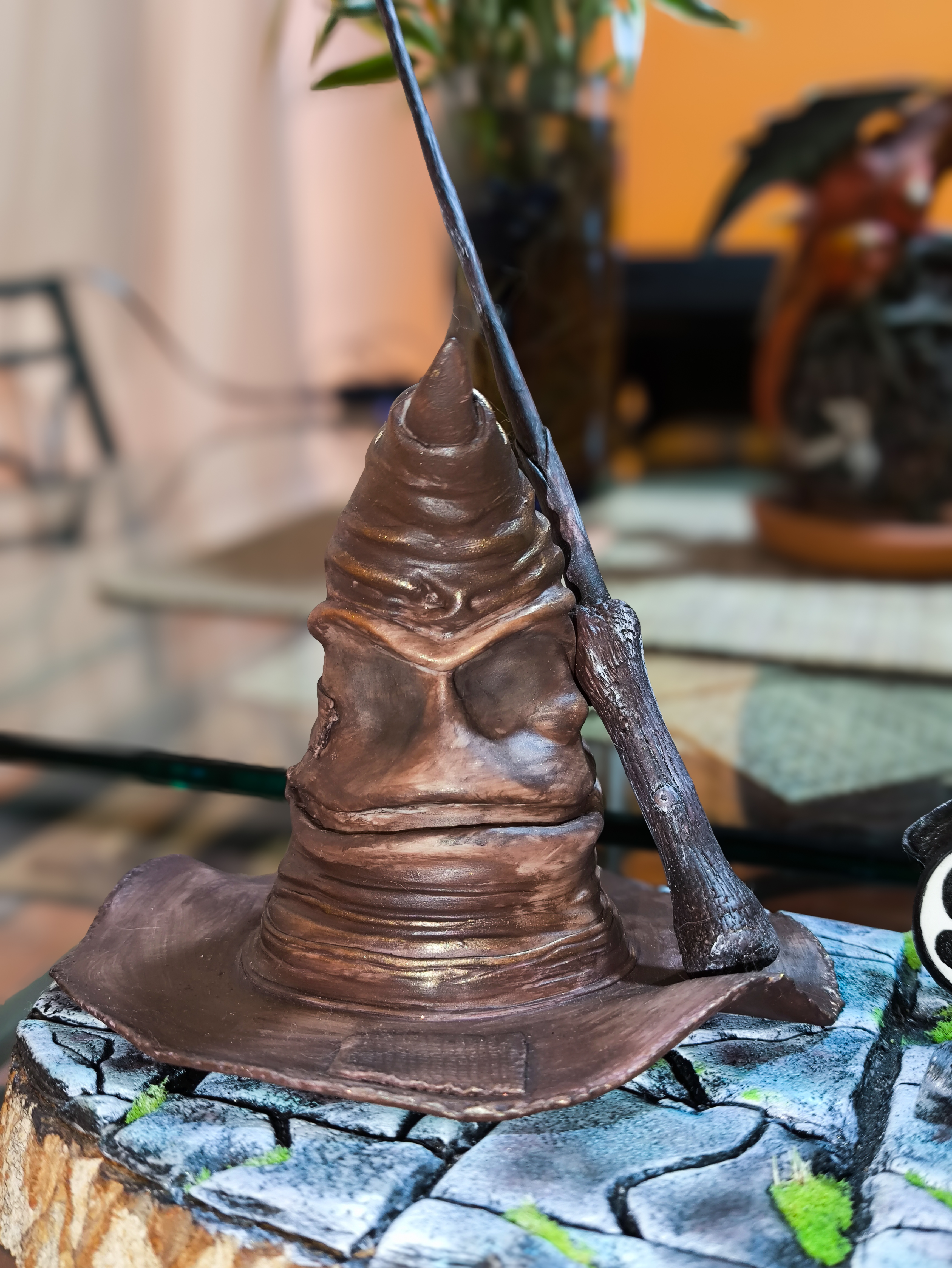 Porta Retrato/Notas - Sombrero seleccionador con varita imantada