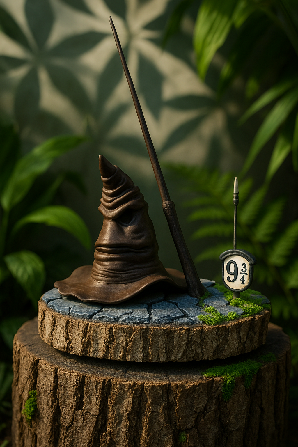 Porta Retrato/Notas - Sombrero seleccionador con varita imantada