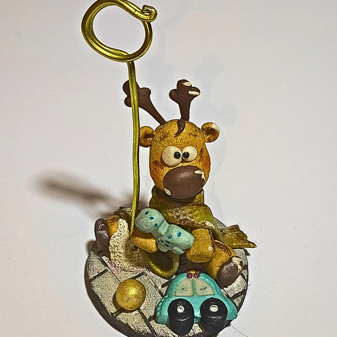 Porta Retratos - Reno con coche y dinosaurio