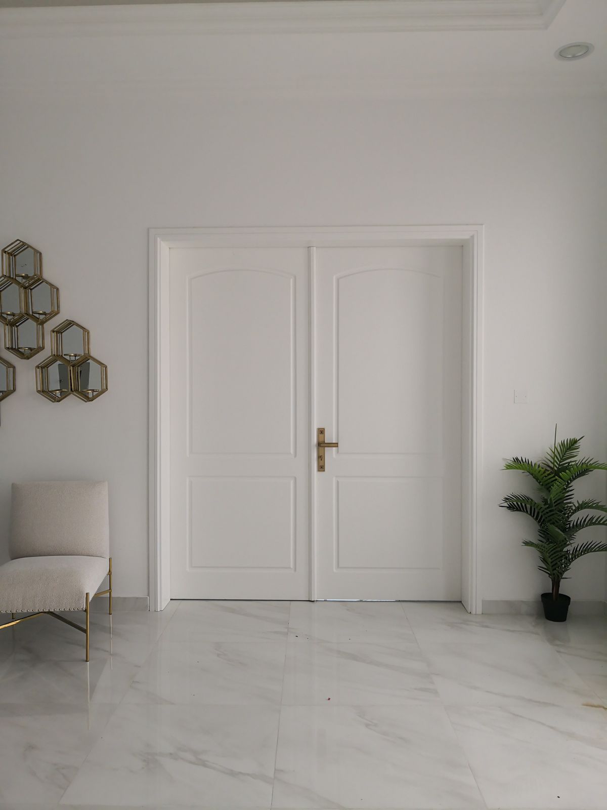 White Double Interior Door