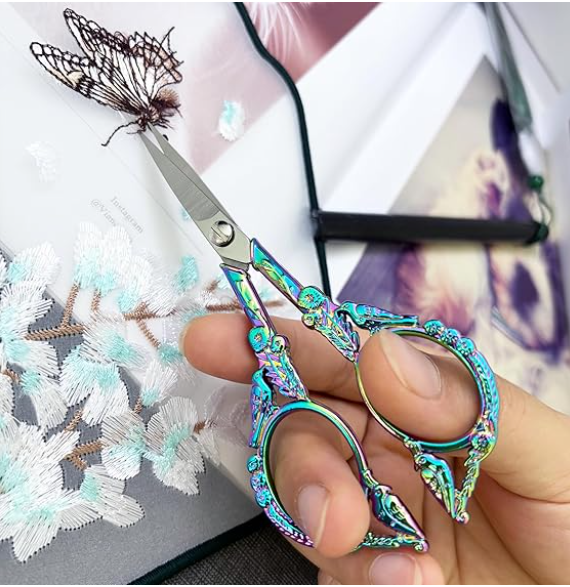 Rainbow Crochet Scissors