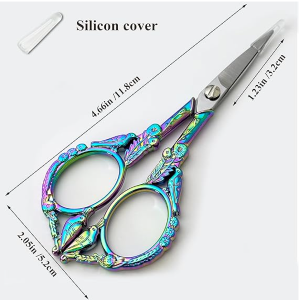 Rainbow Crochet Scissors