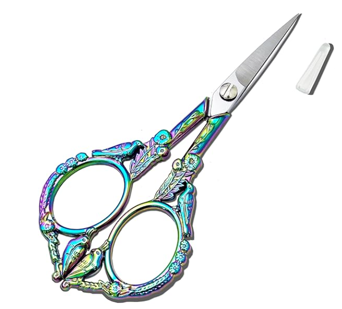 Rainbow Crochet Scissors