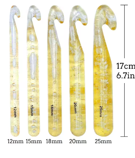Resin Jumbo Crochet Hook Set