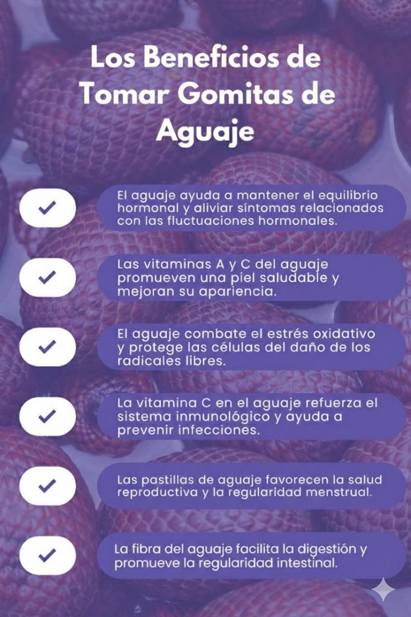 Gomitas a base de Aguaje