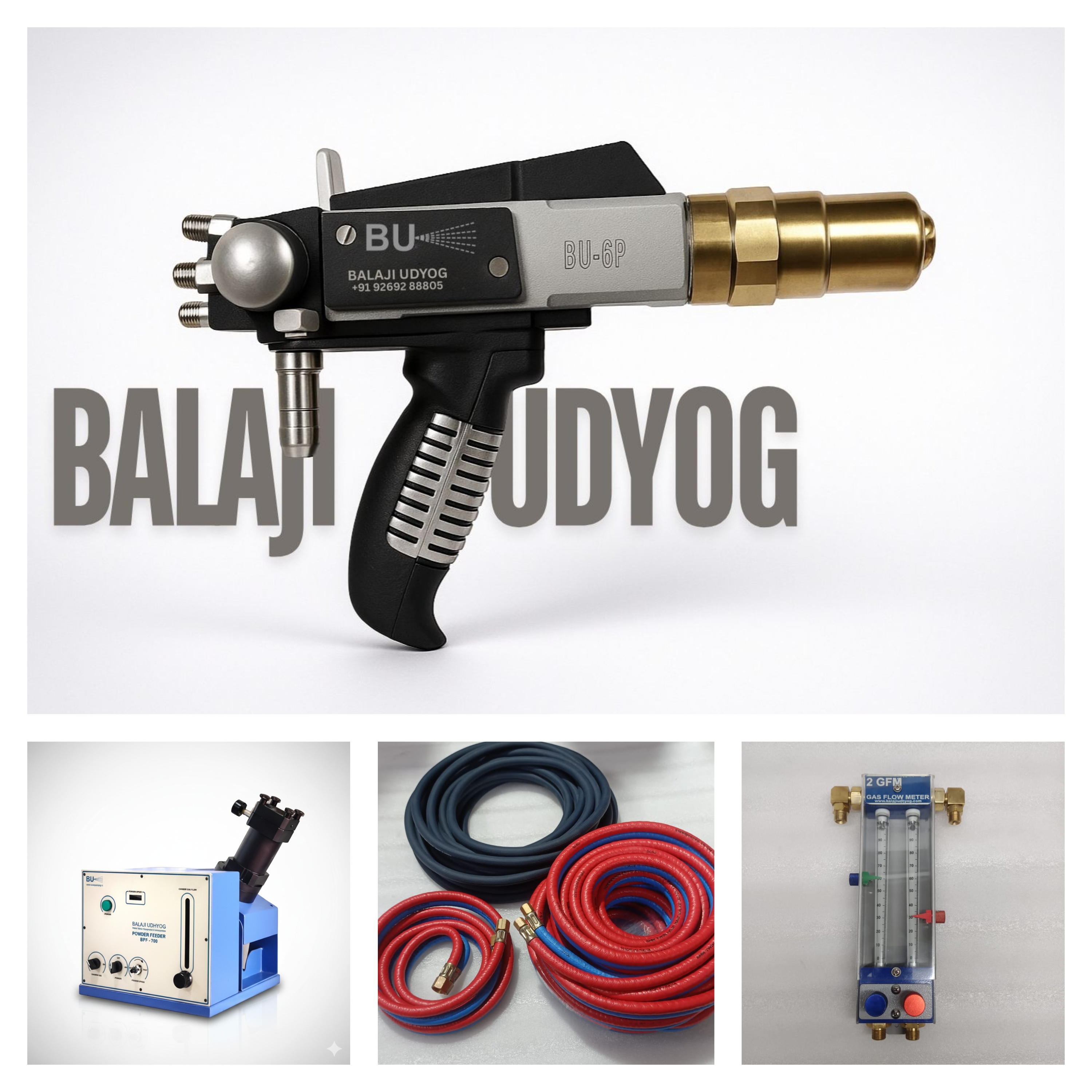 6P COMPLATE SETUP [ TORCH + HOSE +FEEDER+FLOW METER]