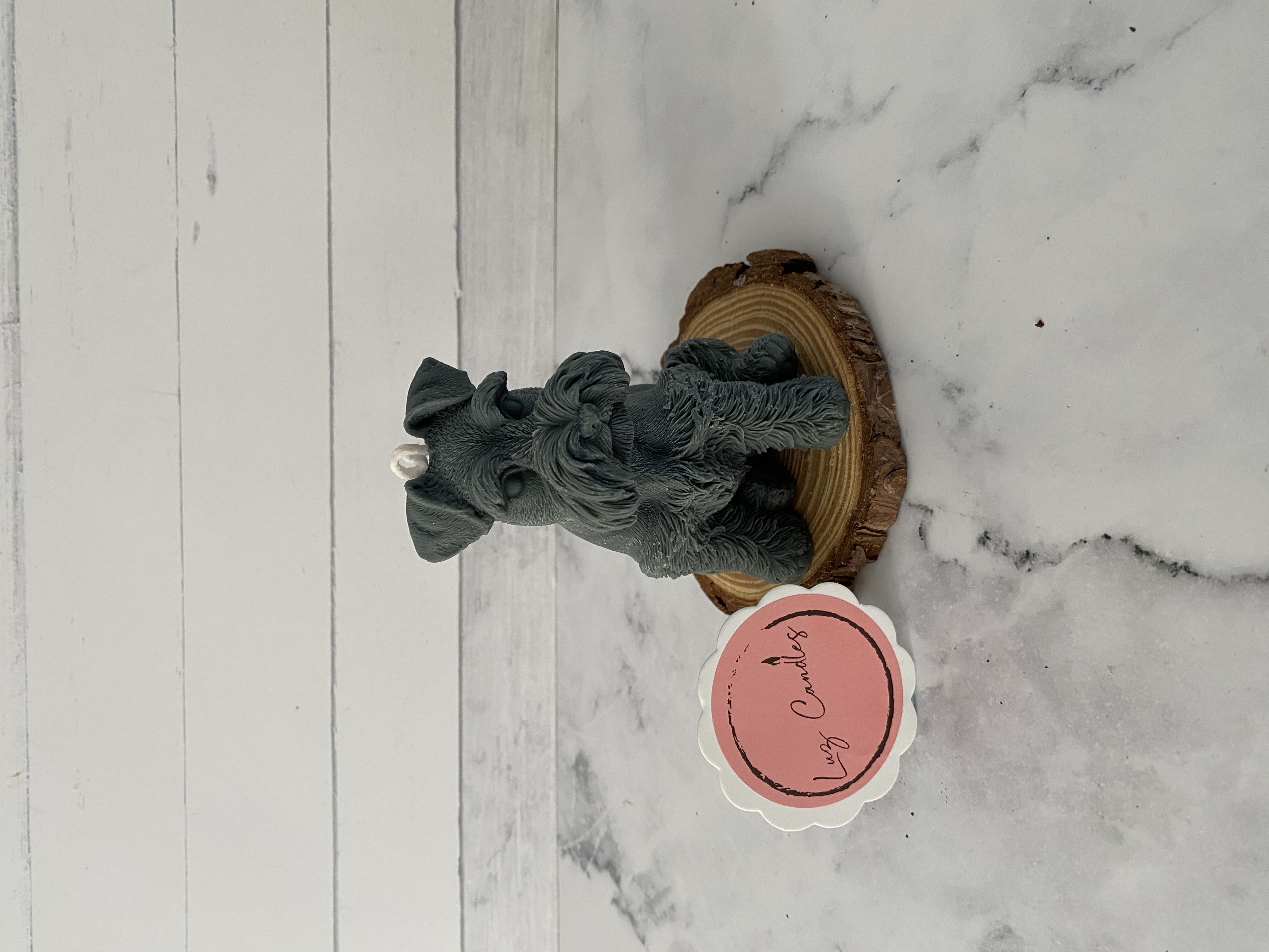 Medium dog candle