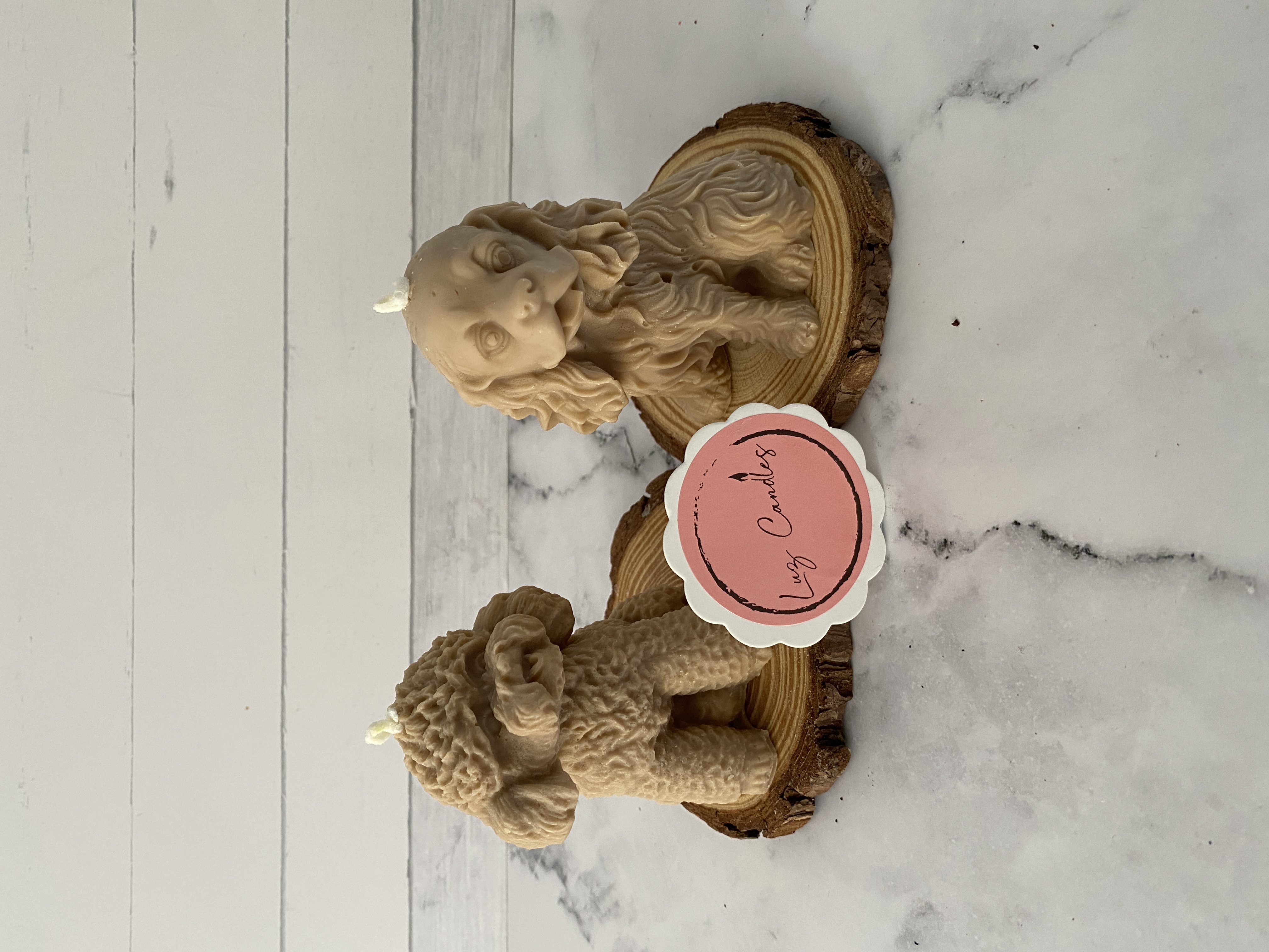 Medium dog candle