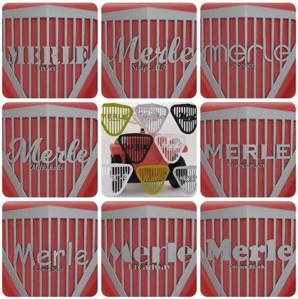 Personalisierbarer Kühlergrill Bobbycar