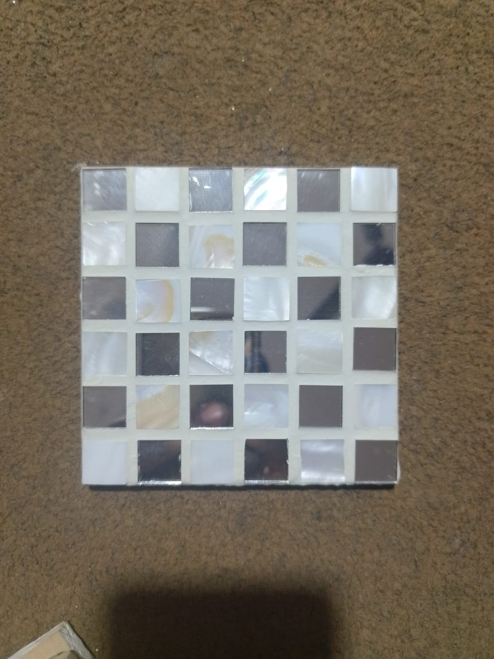 Mother of Pearl and Mirror Mosaic Tile