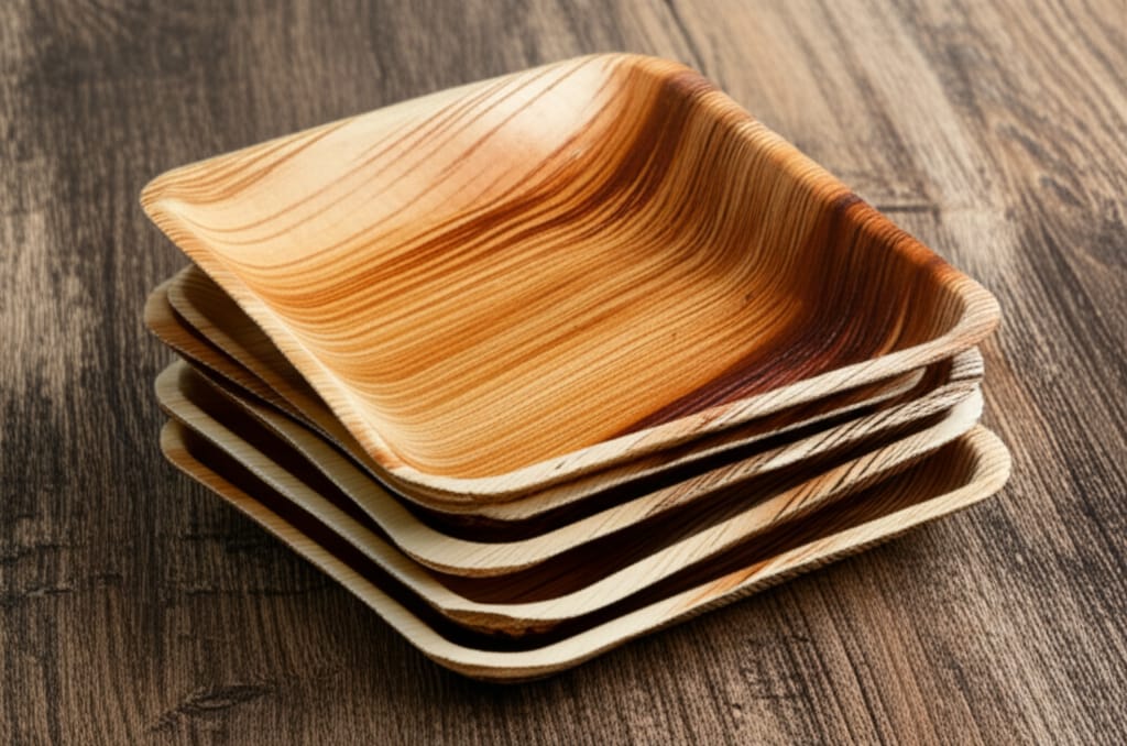 Eco-friendly Palm Leaf Plates Set