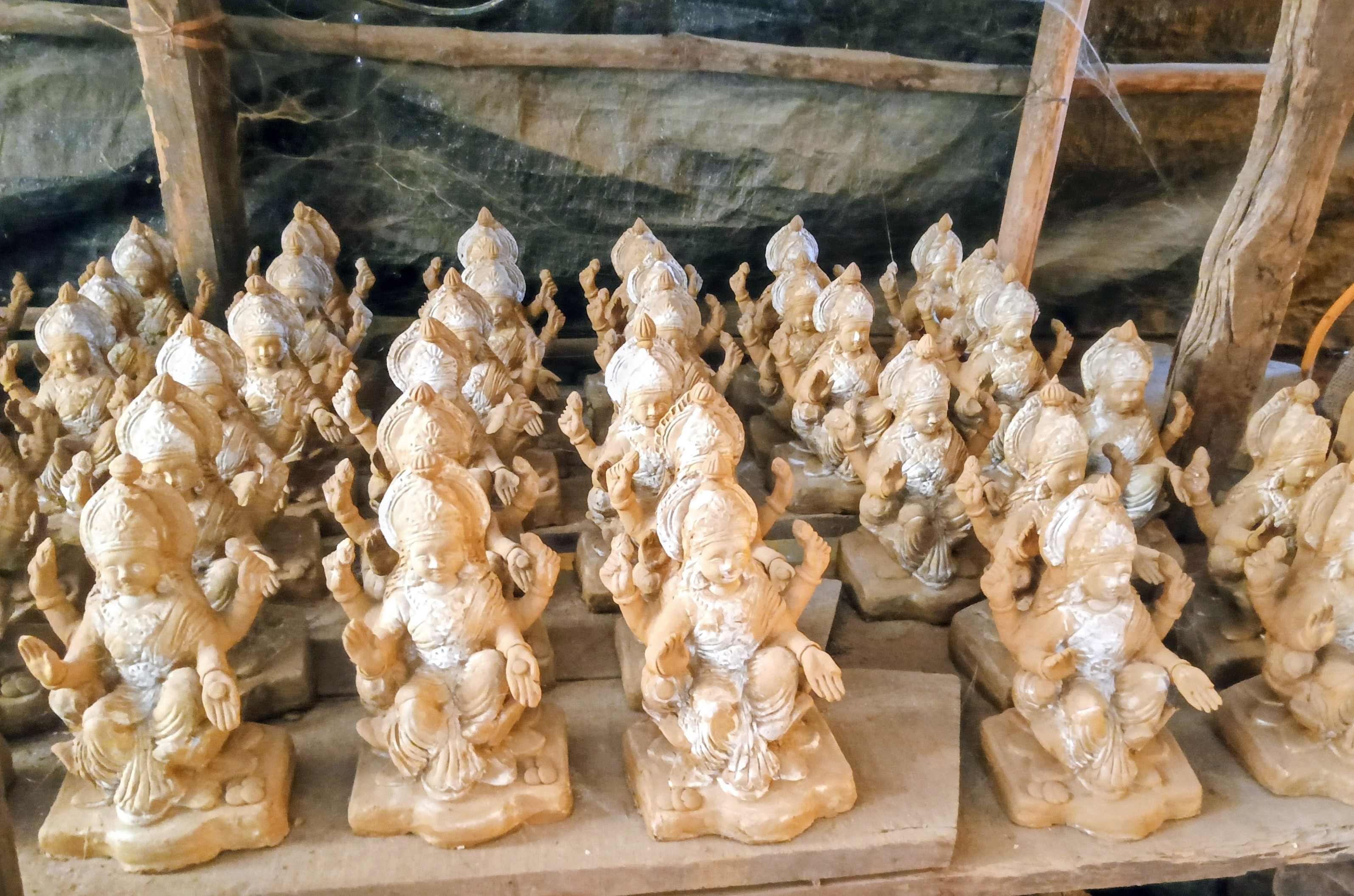 Clay  lakshmi idols