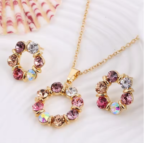 Elegant Crystal Jewelry Set
