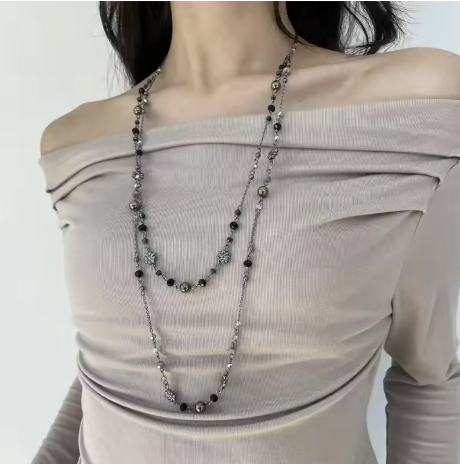 Double Layer Beaded Necklace