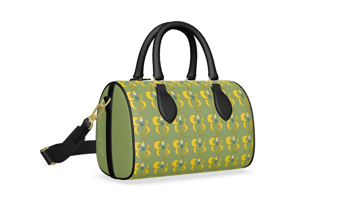 Heart & Soul  leather Duffle Bag 