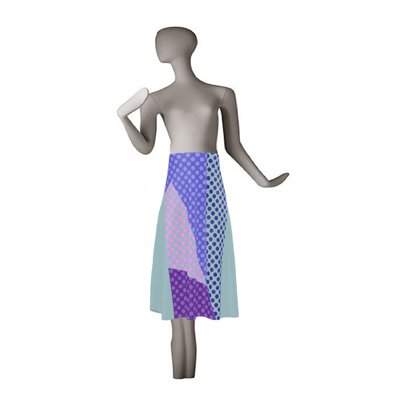 Thallo A-Line Silk Skirt 