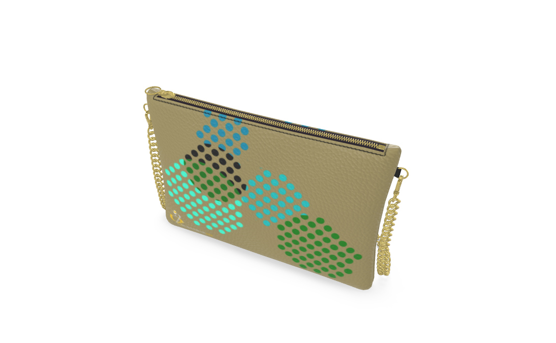 Tyche Crossbody Leather Bag Bl