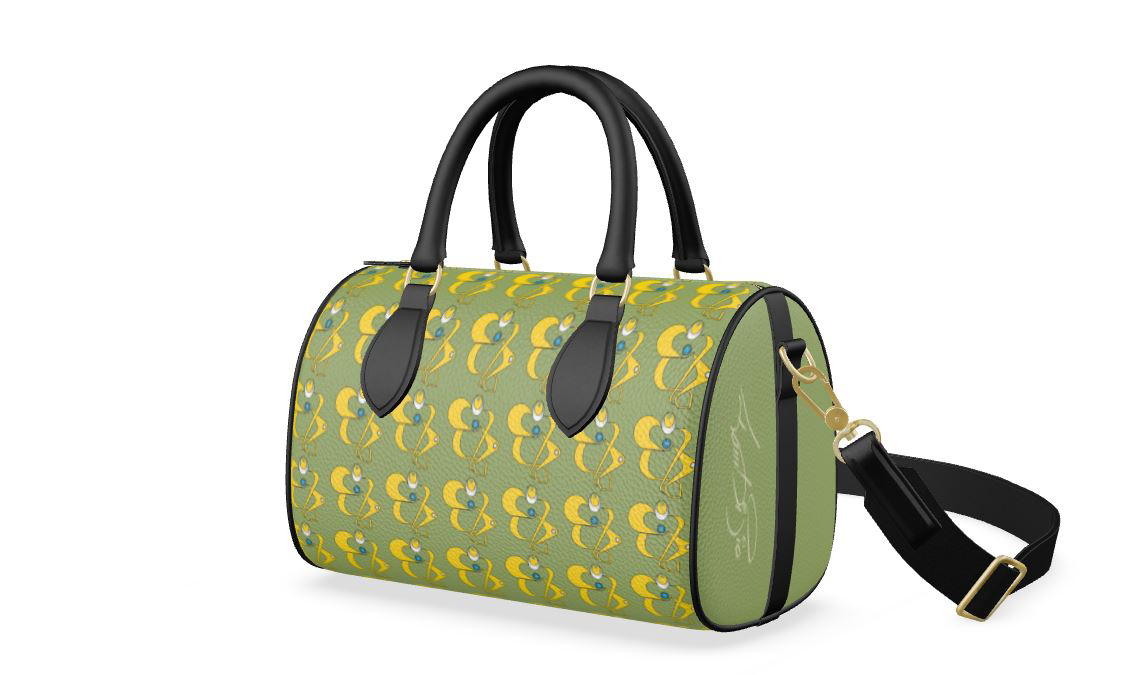 Heart & Soul  leather Duffle Bag 