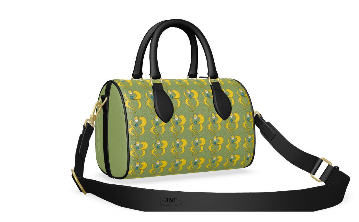 Heart & Soul  leather Duffle Bag 