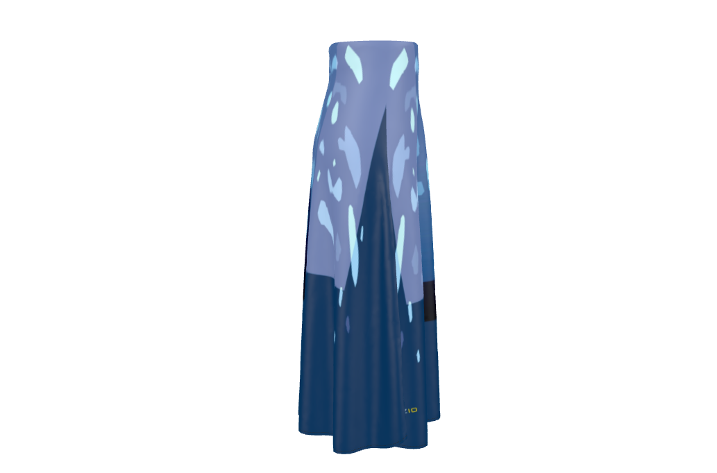 Aura A-Line Silk Skirt Bl
