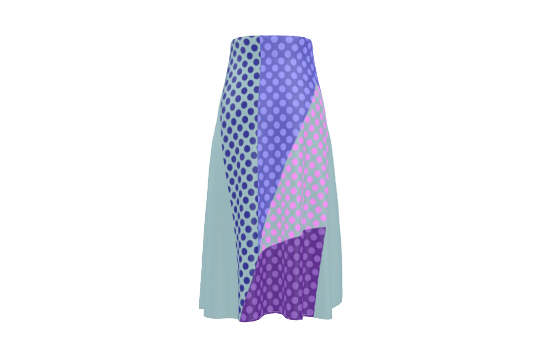 Thallo A-Line Silk Skirt 