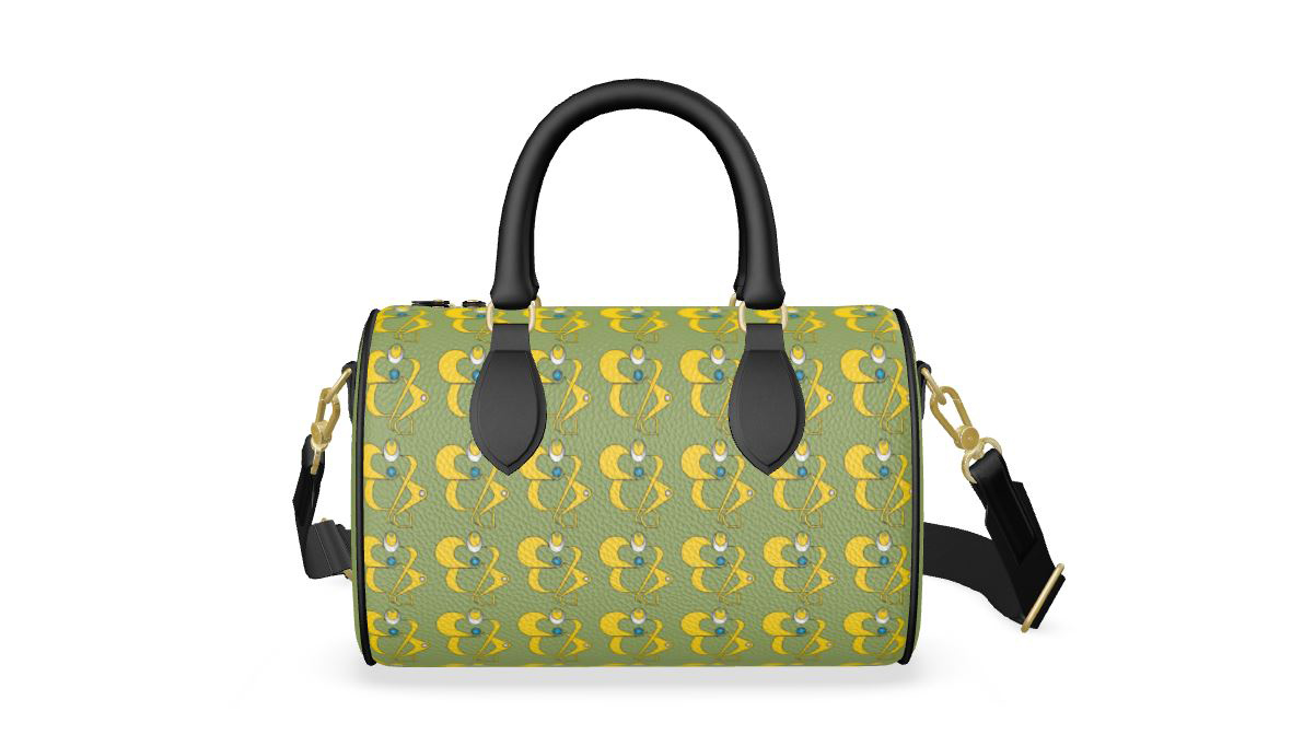 Heart & Soul  leather Duffle Bag 
