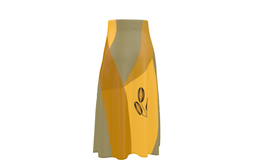 Cyrene A-Line Silk Skirt G