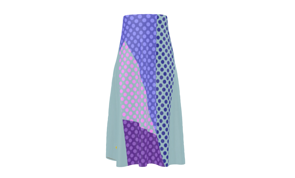 Thallo A-Line Silk Skirt 