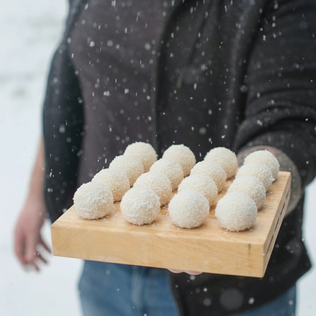 Kokosové kuličky (inspirace Rafaello)