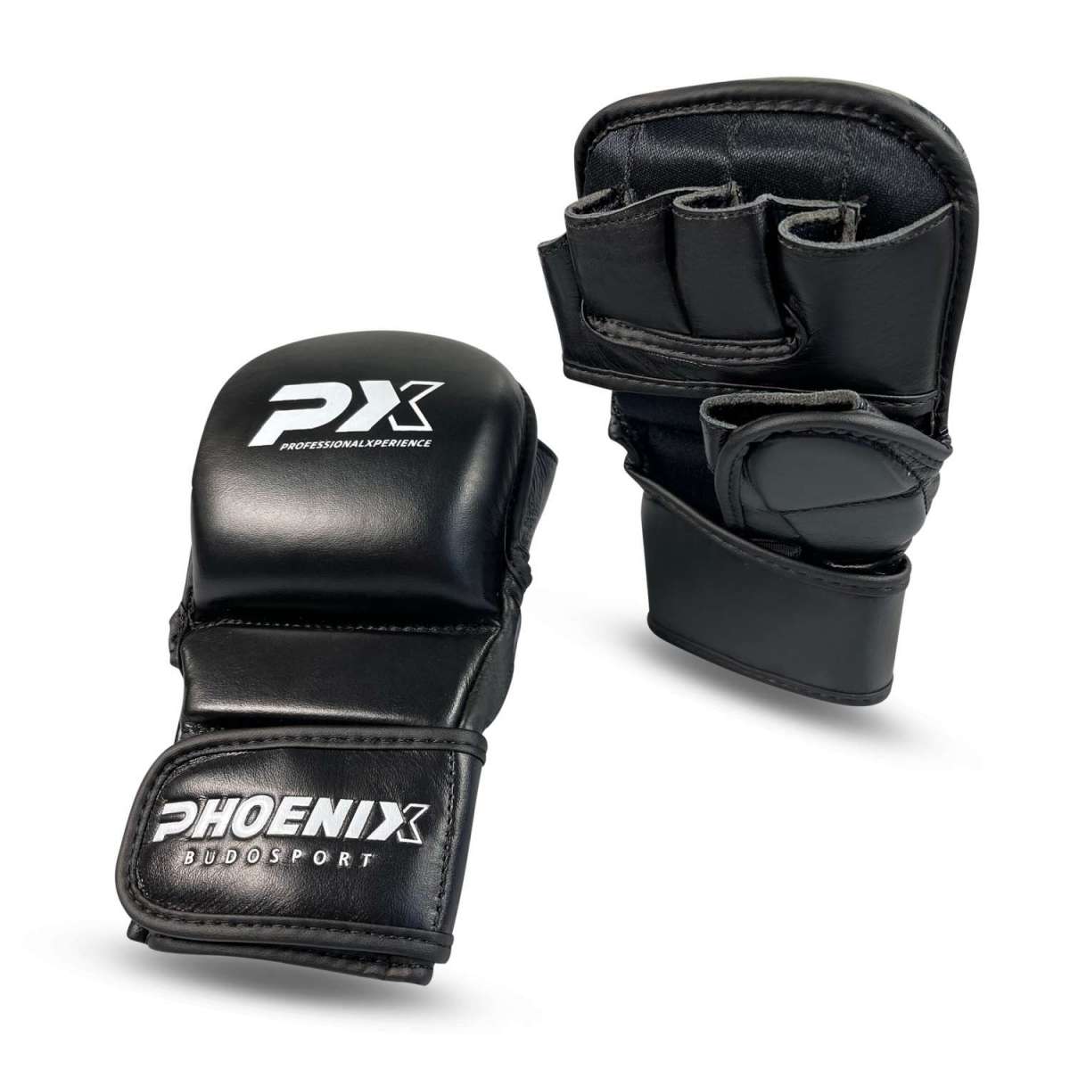 PX MMA Handschutz Leder schwarz