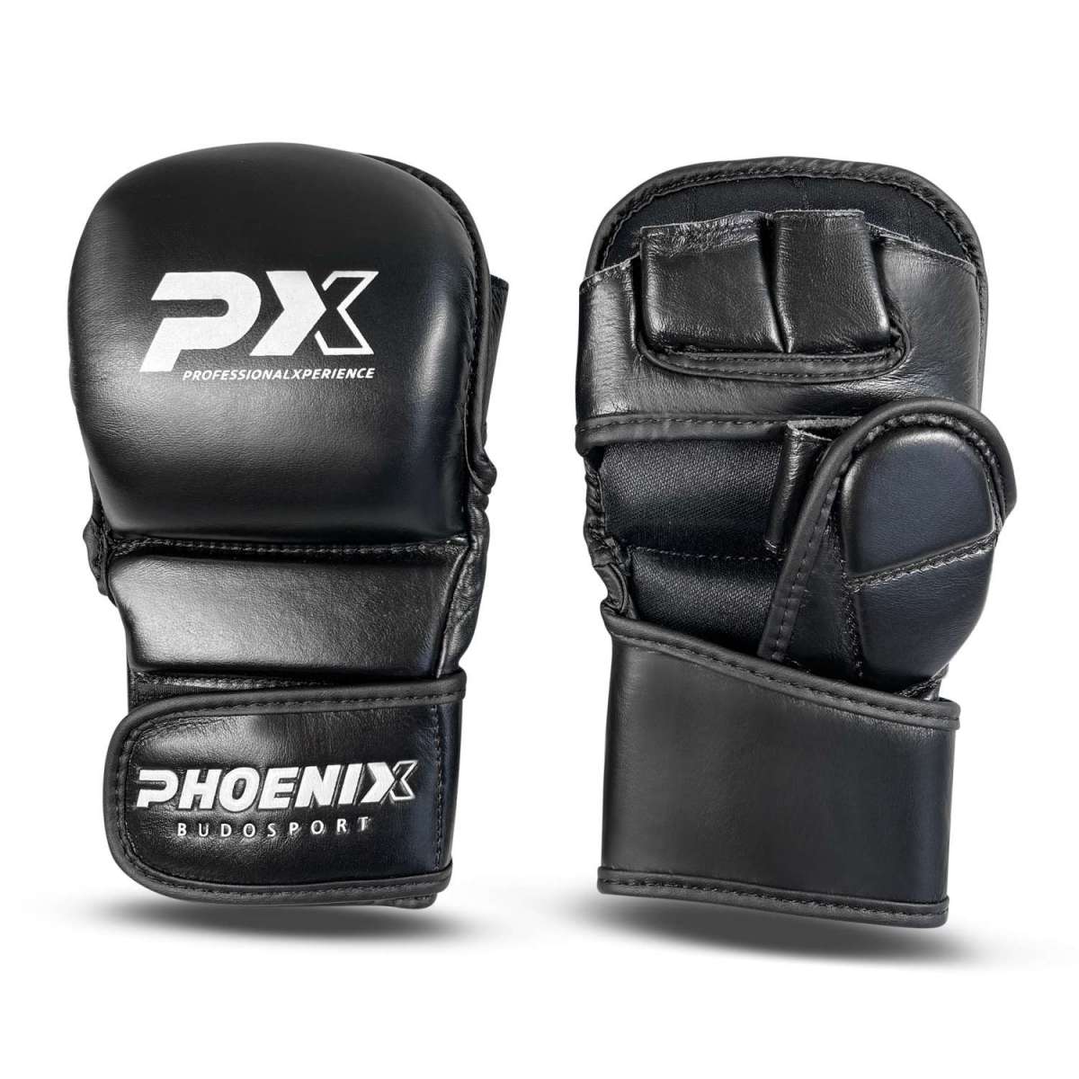 PX MMA Handschutz Leder schwarz
