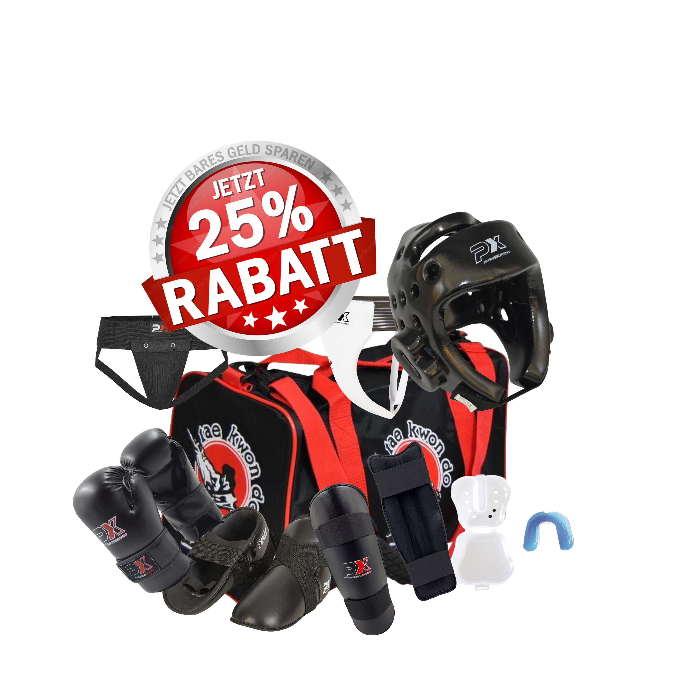  Kinder Tae Kwon Do Schutzausrüstung Set mit Tasche Helm ohne Visier
