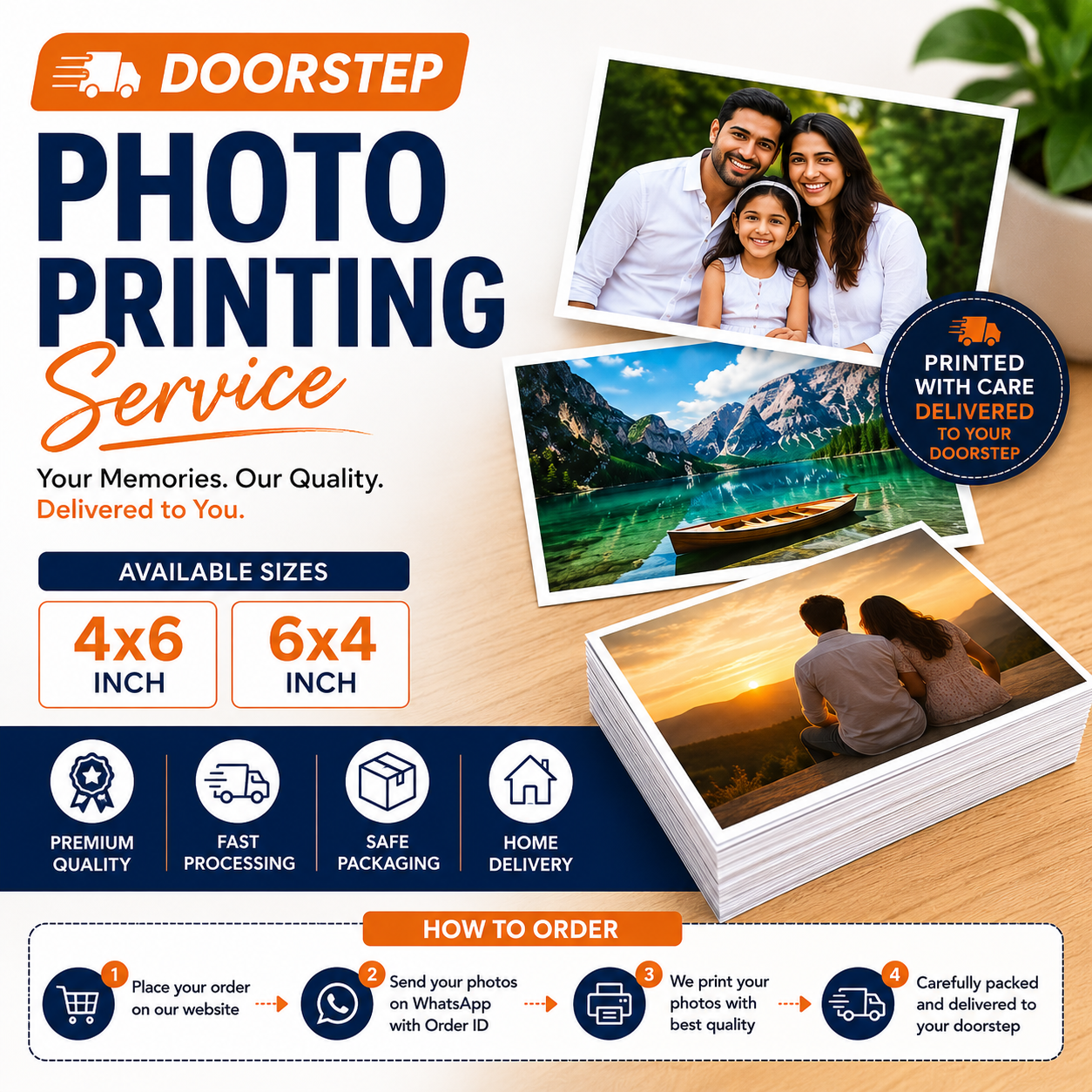 Doorstep Photo Printing Service - Pack of 5 Photos