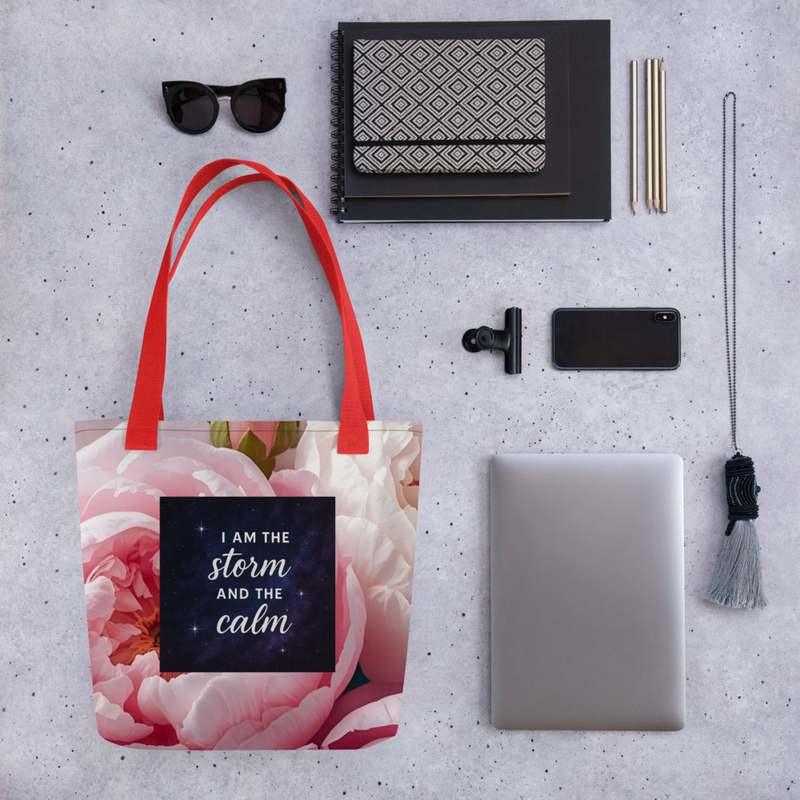 Floral Quote Tote Bag