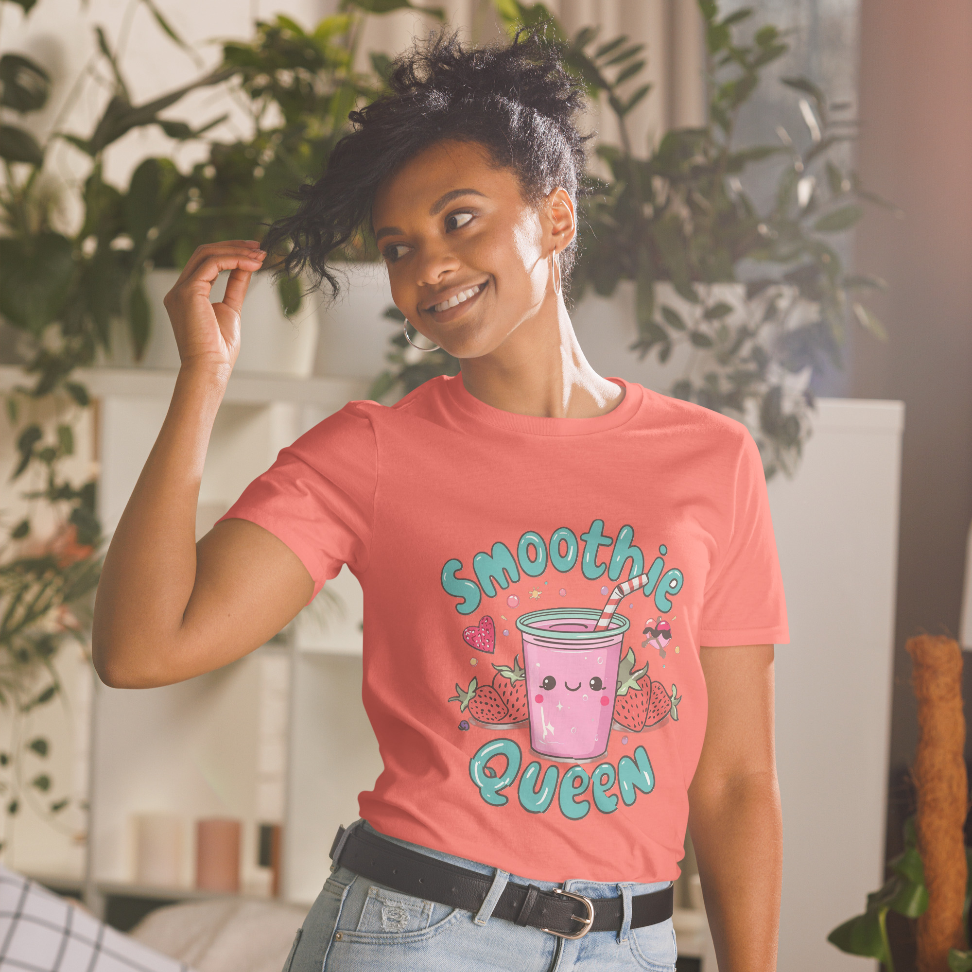 Smoothie Queen – Fun Foodie T-Shirt for Healthy Living Lovers