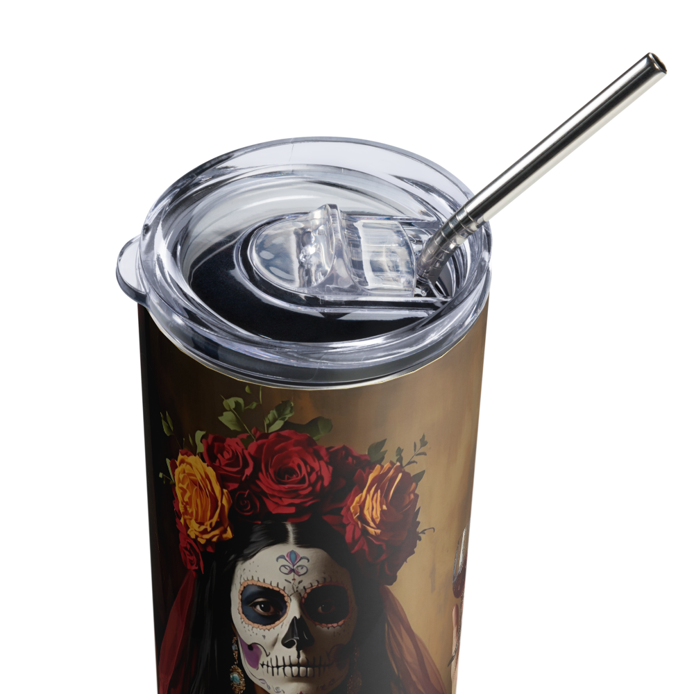 Day of the Dead Skull design Tumbler