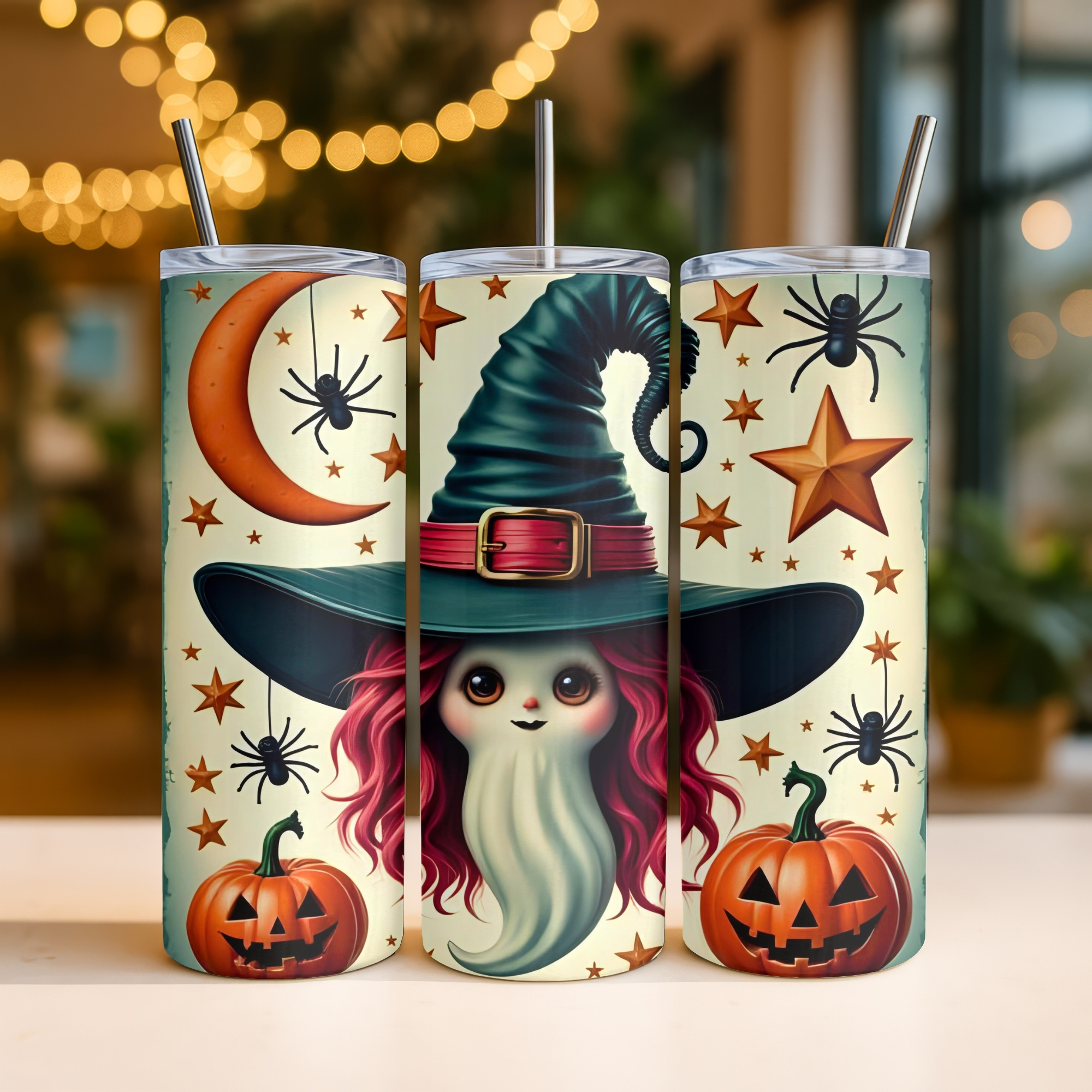 Halloween Witch Stainless Steel  10 Tumbler Set | Digital Downloads | Sublimation
