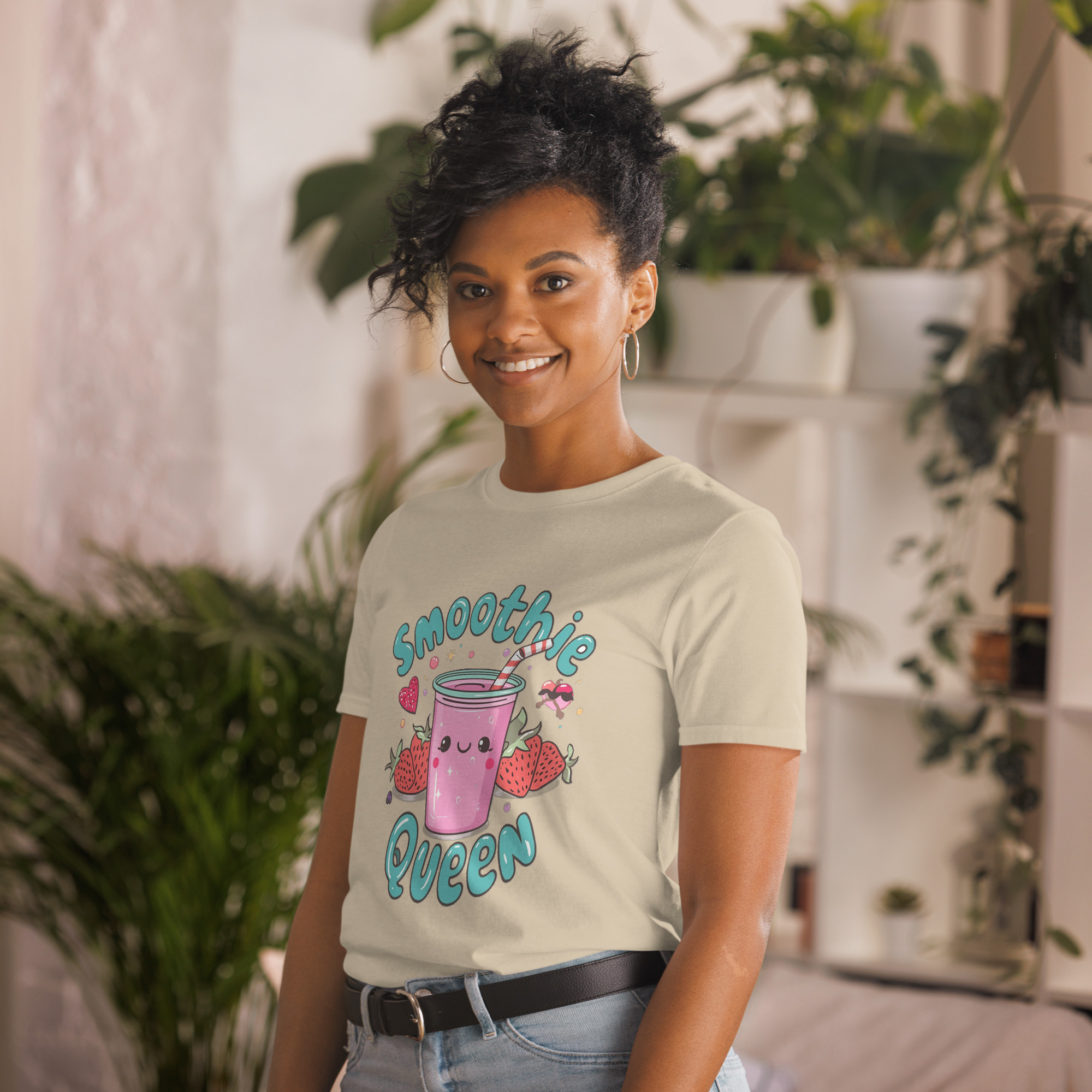 Smoothie Queen – Fun Foodie T-Shirt for Healthy Living Lovers