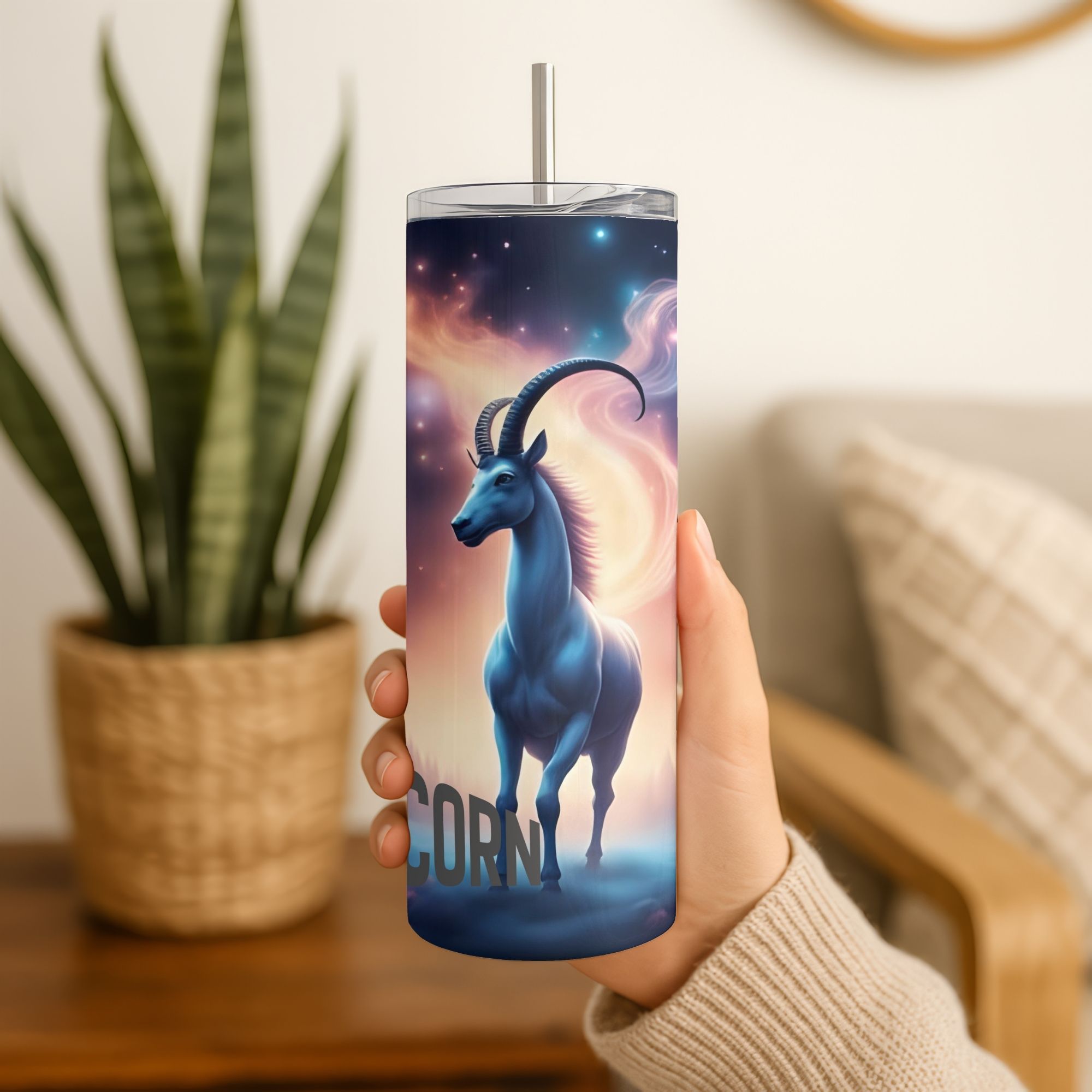 Capricorn Zodiac Sign Sublimation Tumble Wrap | 20oz Skinny/ Straight PNG | Digital Download