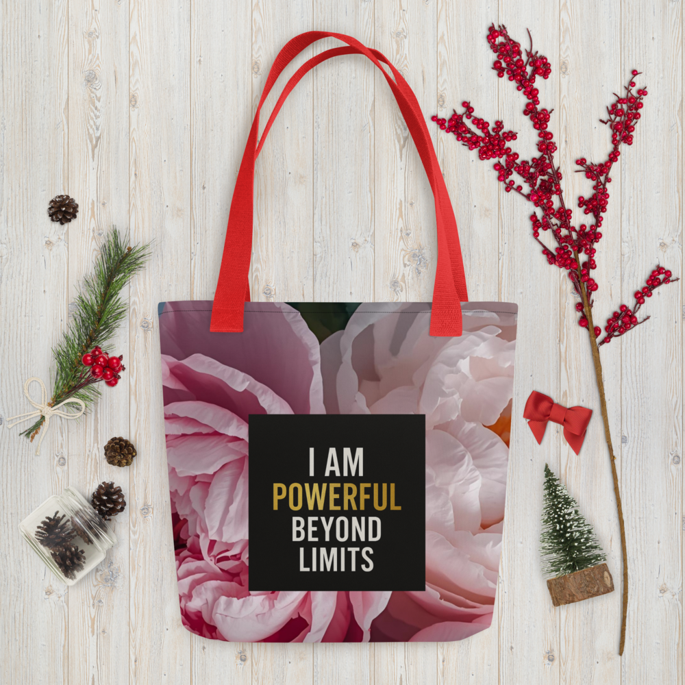 Floral Quote Tote Bag