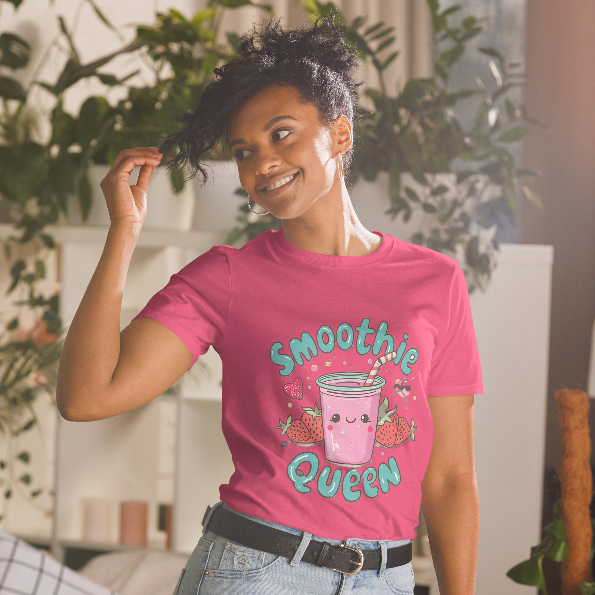 Smoothie Queen – Fun Foodie T-Shirt for Healthy Living Lovers
