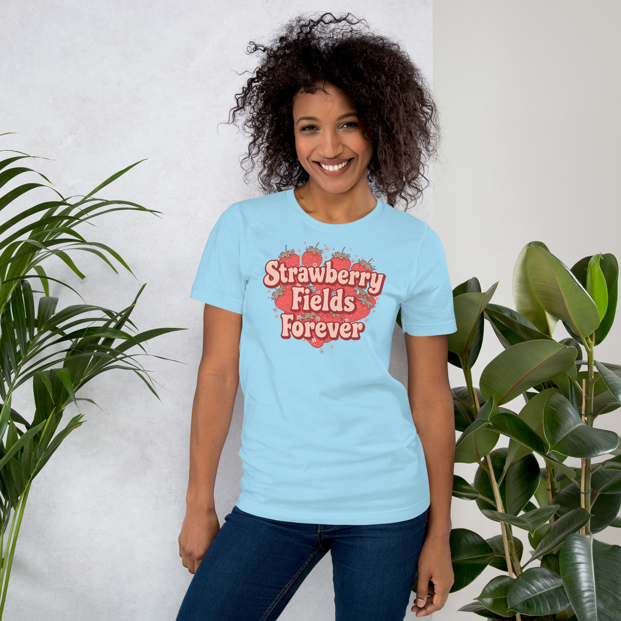 Strawberry Fields Forever T-shirt. Vintage Style.