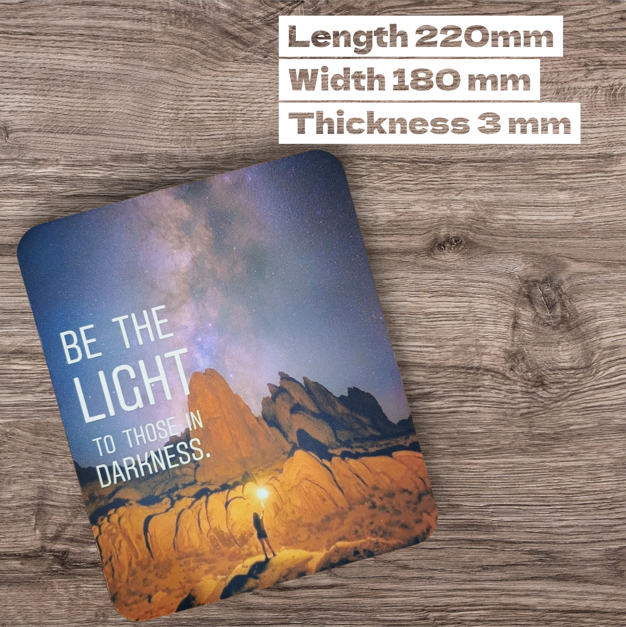 Inspirational Be The Light Mouse Pad
