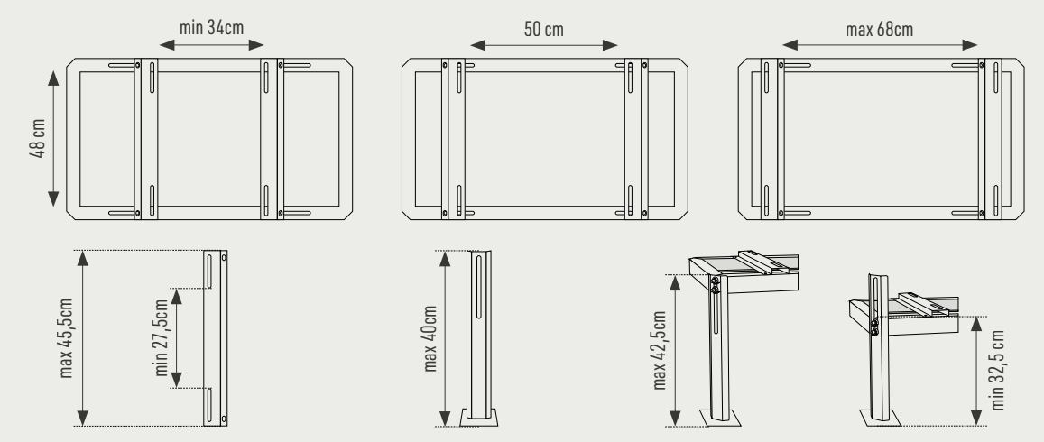 Pastatomas rėmas išoriniam blokui