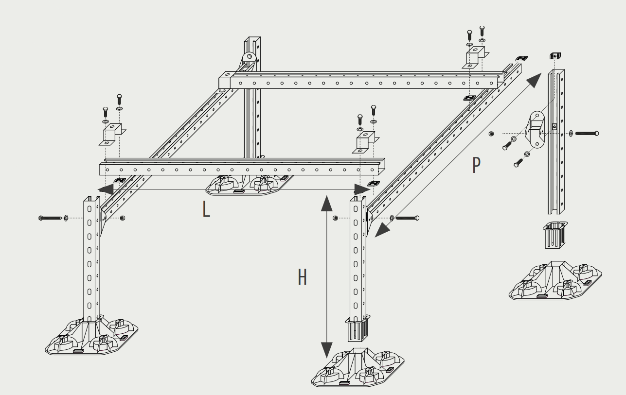 Modulinė atraminė sistema