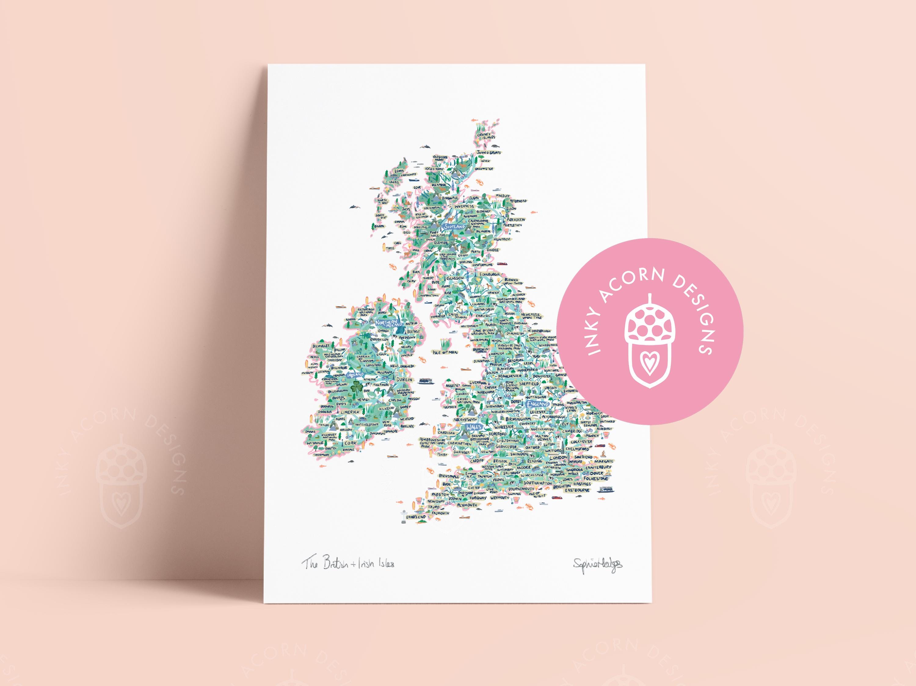 British & Irish Isles Map