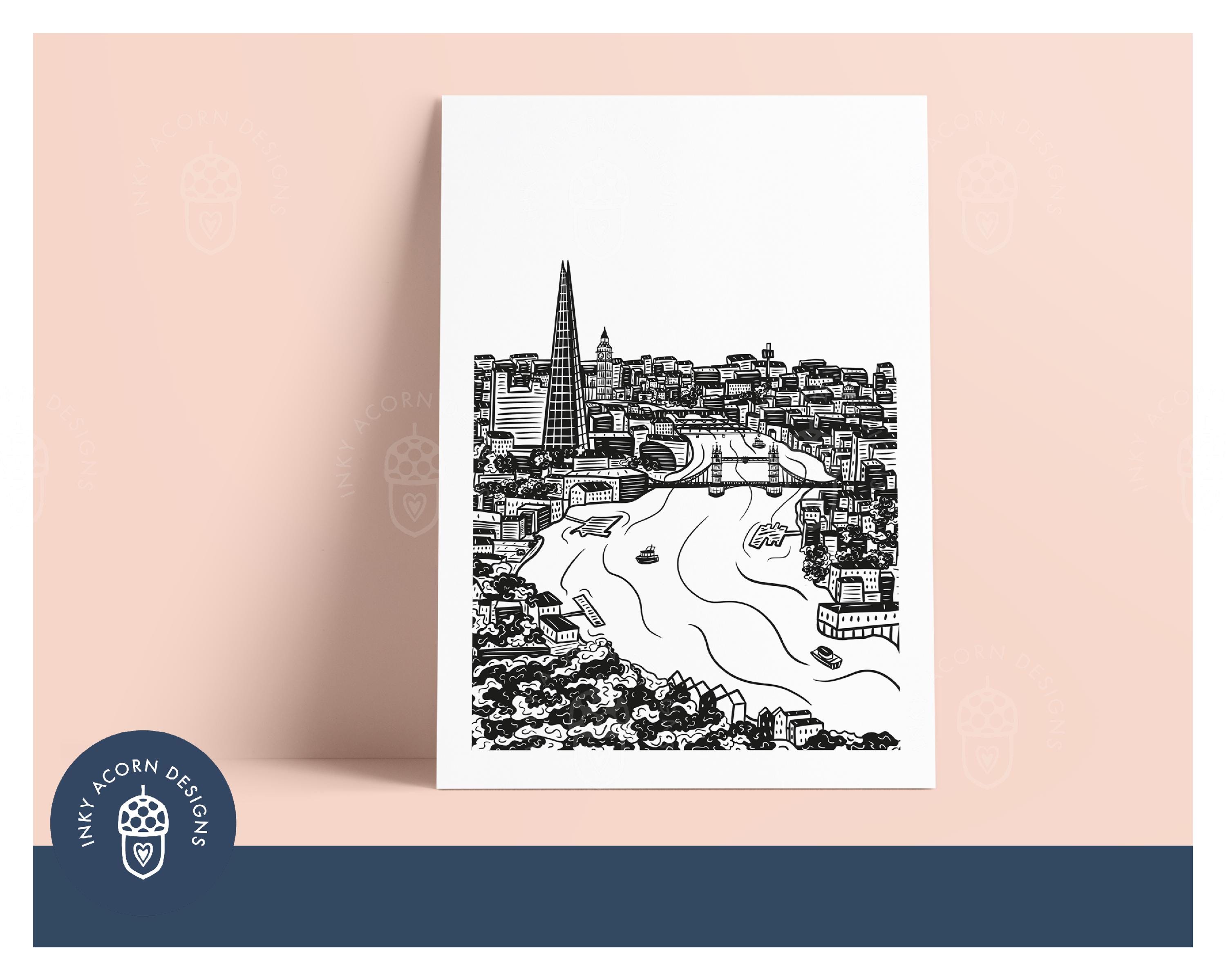 London Skyline Print