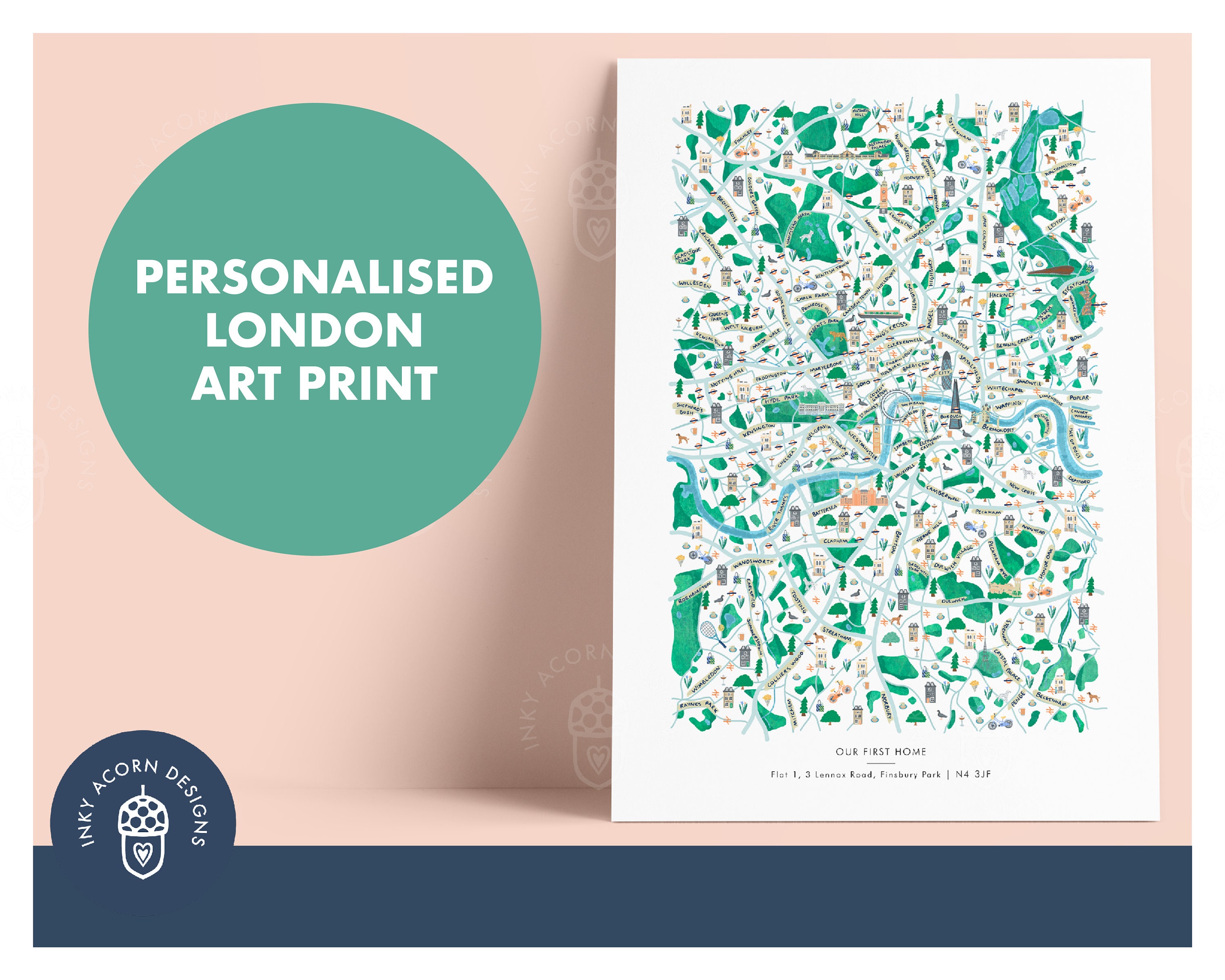 Personalised London Map